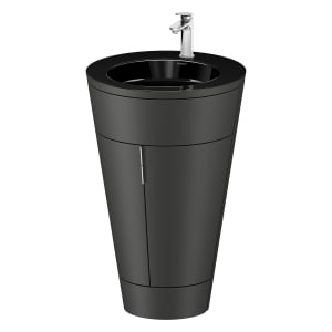 Duravit Starck 1 c-bonded Waschtisch mit Unterschrank bodenstehend, 2 Türen