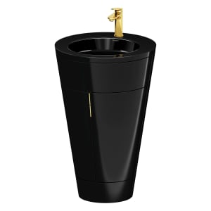 Duravit Starck 1 c-bonded Waschtisch mit Unterschrank bodenstehend, 2 Türen