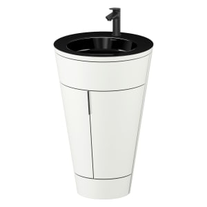 Duravit Starck 1 c-bonded Waschtisch mit Unterschrank bodenstehend, 2 Türen