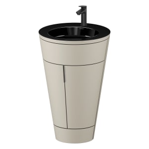 Duravit Starck 1 c-bonded Waschtisch mit Unterschrank bodenstehend, 2 Türen