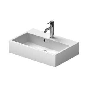 Duravit Vero Air Waschtisch Compact geschliffen mit 1 Hahnloch 60 x 40 cm, mit Überlauf