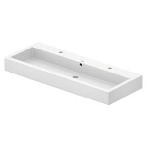 Duravit Vero Waschtisch 120 cm, mit 2 Hahnlöchern, mit Überlauf