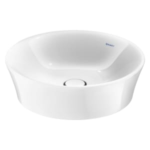 Duravit White Tulip Möbelaufsatzwaschtisch rund 50 cm, ohne Überlauf