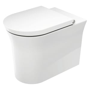 Duravit White Tulip Stand-WC mit HygieneGlaze, spülrandlos