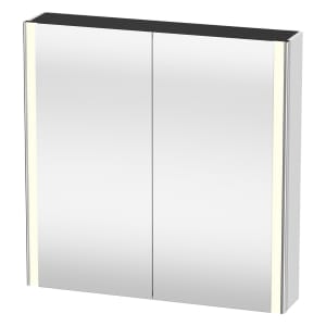 Duravit Xsquare Spiegelschrank 80 x 80 cm, 2 Türen, Steckdose: LKZ 2 (CH)