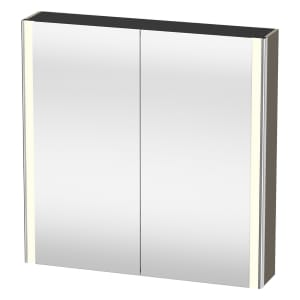 Duravit Xsquare Spiegelschrank 80 x 80 cm, 2 Türen, Steckdose: LKZ 2 (CH)