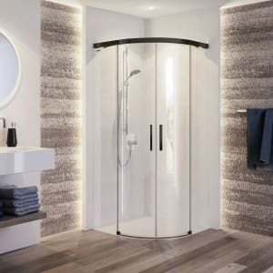 DUSCHOLUX Bella Vita 3 Plus Runddusche mit Schiebetür Maßanfertigung bis B: 100 x 100 H: 210 cm, Mod. 620