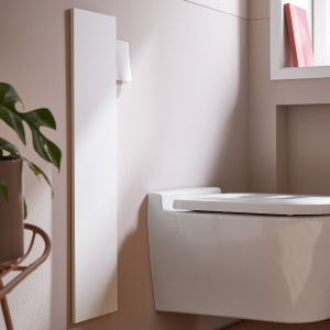emco asis pure WC-Modul 60 cm - Unterputz, Glasfront, Anschlag links
