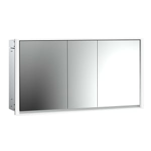 Emco loft LED-Lichtspiegelschrank 160 cm, 3 Türen, Unterputzmodell