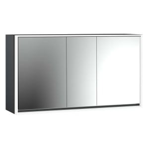 Emco loft LED-Lichtspiegelschrank 160 cm, 3 Türen, Aufputzmodell