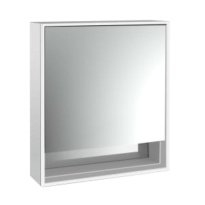 Emco loft LED-Lichtspiegelschrank 60 cm, 1 Tür und Unterfach, Aufputzmodell