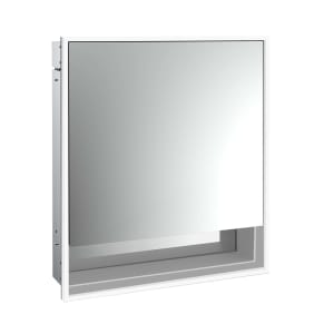 Emco loft LED-Lichtspiegelschrank 60 cm, 1 Tür und Unterfach, Unterputzmodell
