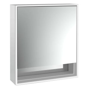 Emco loft LED-Lichtspiegelschrank 60 cm, 1 Tür und Unterfach, Aufputzmodell
