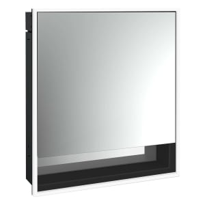 Emco loft LED-Lichtspiegelschrank 60 cm, 1 Tür und Unterfach, Unterputzmodell