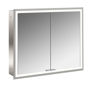 Emco prime Facelift LED-Lichtspiegelschrank 80 cm, 2 Türen, Unterputzmodell