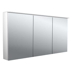 Emco pure 2 Design LED-Lichtspiegelschrank 140 cm, mit Lichtsegel, 3 Türen
