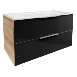 Fackelmann B.brillant Waschplatz-Set mit Glaswaschtisch 100 cm