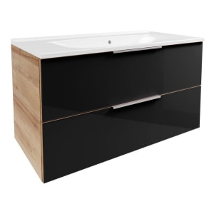 Fackelmann B.brillant Waschplatz-Set mit Gussmarmor-Waschtisch 100,1 cm