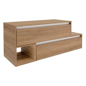 Fackelmann VITA L-Waschtischunterschrank mit Abdeckplatte links 128,7 cm