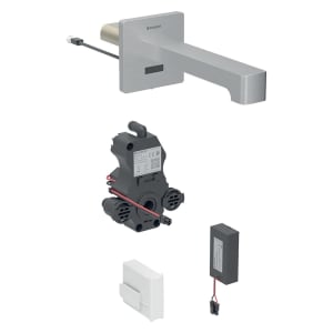 Geberit Brenta Waschtischarmatur Wandmontage, Batteriebetrieb, für UP-Funktionsbox
