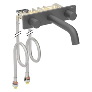 Geberit ONE Waschtischarmatur rundes Design, Wandmontage, für UP-Funktionsbox