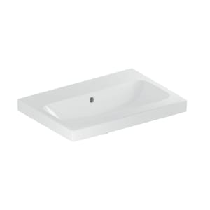 Geberit iCon Light Waschtisch 60 cm verkürzte Ausladung, ohne Hahnloch, mit Überlauf