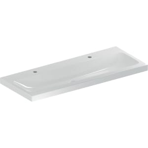 Geberit iCon Light Waschtisch 120 cm, mit 2 Hahnlöchern, ohne Überlauf