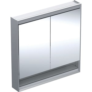 Geberit ONE Spiegelschrank mit Nische, ComfortLight, 2 Türen, AP-Montage, 90 cm