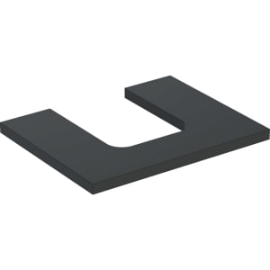 Geberit ONE Waschtischplatte, Ausschnitt mittig, für Aufsatzwaschtisch Schalenform, 60 cm