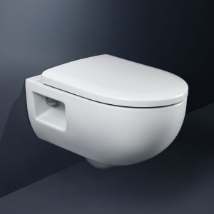 Geberit Renova Set Wand-WC Tiefspüler, teilgeschl.Form, TurboFlush, mit WC-Sitz