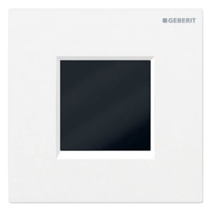 Geberit Urinalsteuerung mit elektronischer Spülauslösung, Batteriebetrieb, Typ 20 square Abdeckplatte