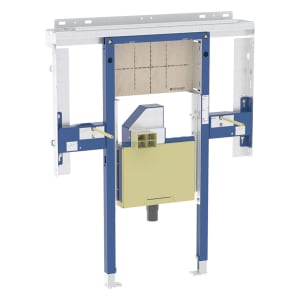 Geberit Duofix Element für ONE Waschtisch und Wandarmatur raumhoch, mit UP Drehgeruchsverschluss, für Breite Waschtisch 90 cm