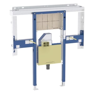 Geberit Duofix Element für ONE Waschtisch und Wandarmatur raumhoch, mit UP Drehgeruchsverschluss, für Breite Waschtisch 105 cm