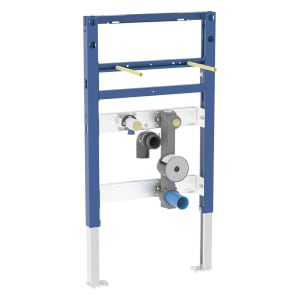 Geberit Duofix Element für Waschtisch 82 - 98 cm, Standarmatur, mit einer Wasserzählerstrecke, Unterputz-Kugelhahn und Anschluss T-Stück