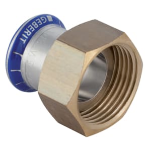 Geberit Mapress Edelstahl Übergang mit Überwurfmutter d=54mm, di=54mm, G=2 1/2