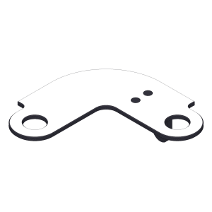 Giese Slimboard Eckmodell mit Halter für Rasierer Befestigung rechts