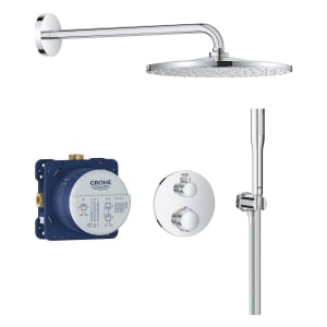 GROHE Precision Duschsystem Unterputz mit Vitalio Rain Mono 310, rund