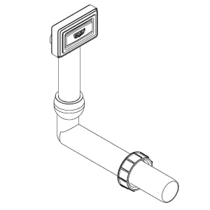 GROHE Abdeckelement für Überlaufgarnitur von Einbauspülen