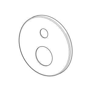 Hansa Hansamix Ersatz-Rosette für Wanne-Brause komplett Ø 17 cm