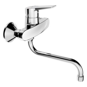 Hansa HANSATWIST Spültisch-Einhand-Wandbatterie mit schwenkbarem Auslauf