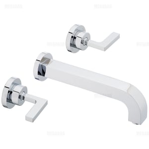 AXOR Citterio 3-Loch Waschtisch-Wandarmatur Hebelgriffe ohne Platte