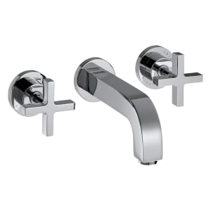 AXOR Citterio 3-Loch Waschtisch-Wandarmatur Kreuzgriffe ohne Platte