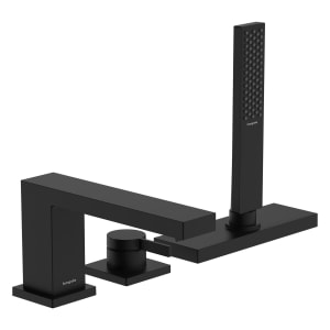 hansgrohe Tecturis E 3-Loch Einhebel-Wannenrandarmatur mit Schlauchbox (sBox)