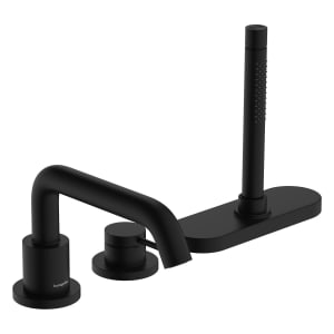 hansgrohe Tecturis S 3-Loch Einhebel-Wannenrandarmatur mit Schlauchbox (sBox)