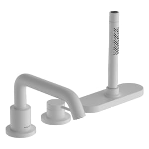 hansgrohe Tecturis S 3-Loch Einhebel-Wannenrandarmatur mit Schlauchbox (sBox)