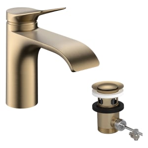 hansgrohe Vivenis Einhebel-Waschtischarmatur 80 CoolStart, mit Zugstangen-Ablaufgarnitur