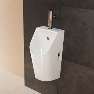 hansgrohe EluPura Original S Urinal mit Zulauf von oben und Ablauf nach unten/hinten spülrandlos