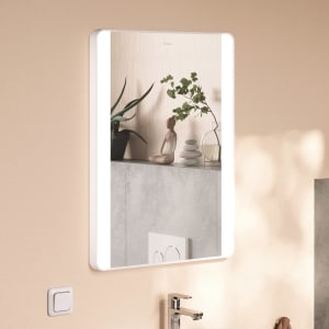 hansgrohe Xarita Lite Q Spiegel mit seitlicher LED-Beleuchtung 500/30 für Wandschalter