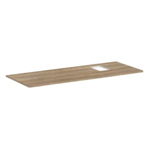 hansgrohe Xelu Q Konsole mit Ausschnitt rechts 136 x 55 cm, für Aufsatzwaschtisch mit Hahnloch