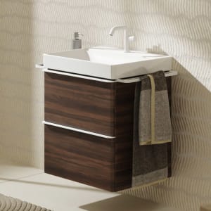 hansgrohe Xelu Q Waschtischunterschrank 58 x 60,5 cm, 2 Schubkästen, Griff mattweiß